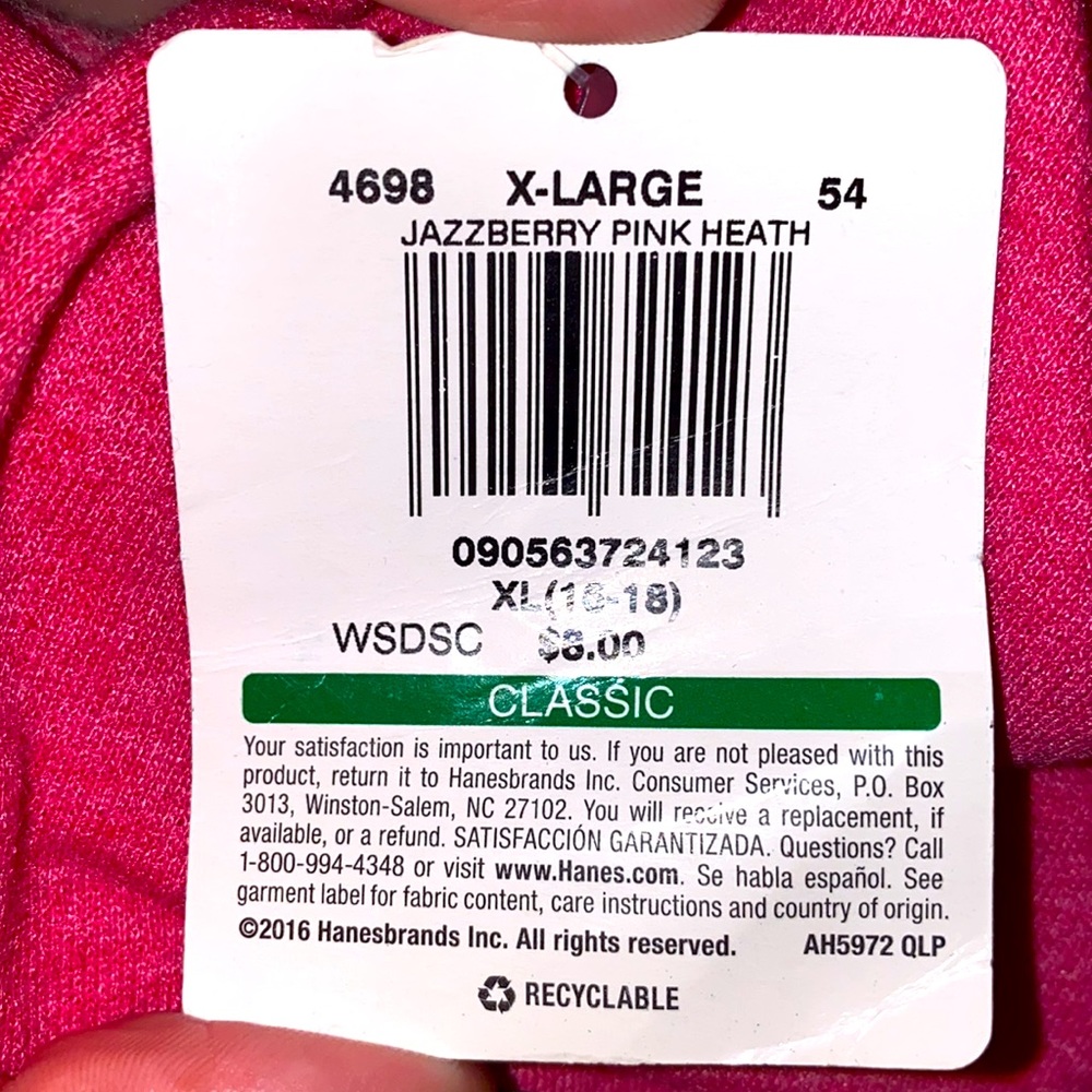 NWT Hanes Long Sleeve Super Soft Lightweight Pink Turtleneck Sweater - Picture 7 of 7